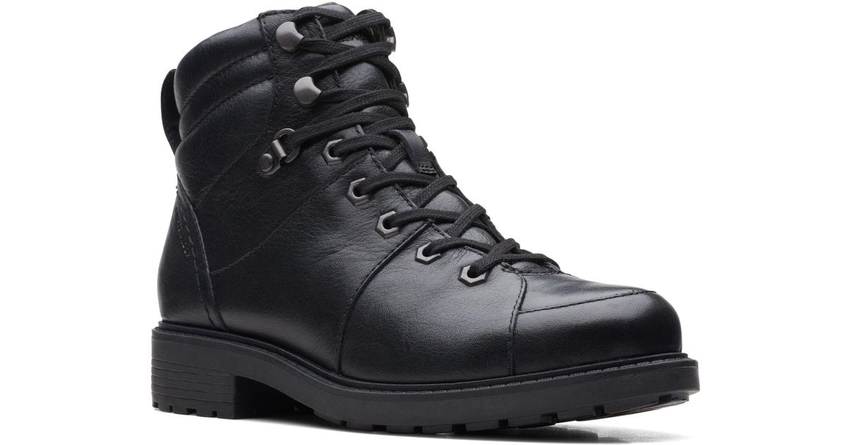 Clarks Clarks(r) Orinoco 2 Faux Shearling Hiking Boot in Black Lyst