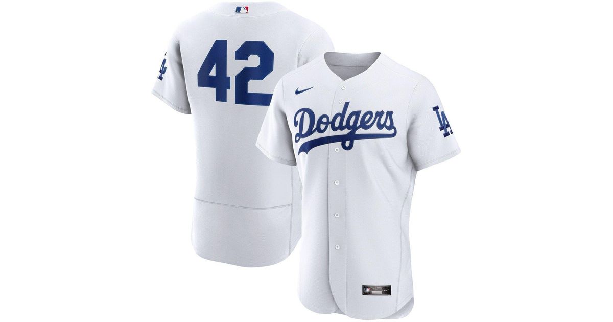 Nike White Los Angeles Dodgers 2023 Jackie Robinson Day Authentic