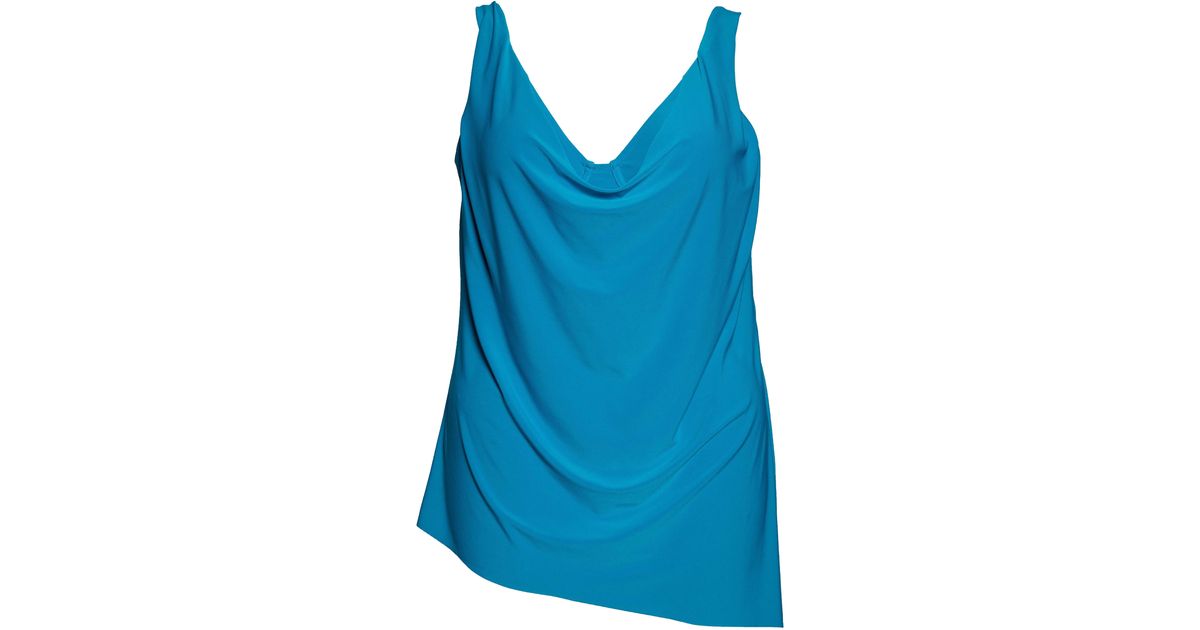 Magicsuit Magicsuit Winnie Side Tie Underwire Tankini Top In Turquoise ...