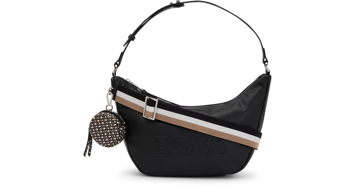BOSS by HUGO BOSS Large Addison Shoulder Bag in Black Lyst