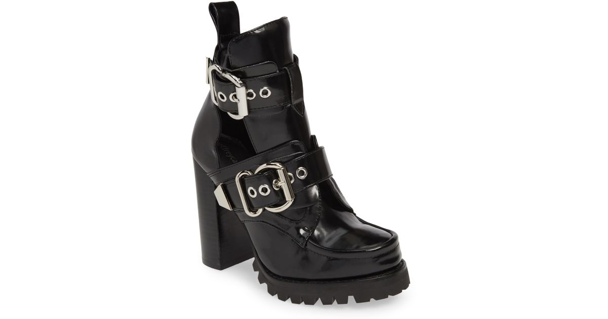 jeffrey campbell craven buckle strap bootie