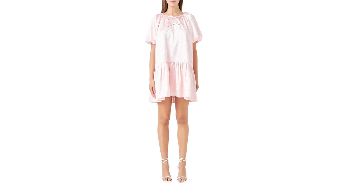 Satin shift mini dress cheap