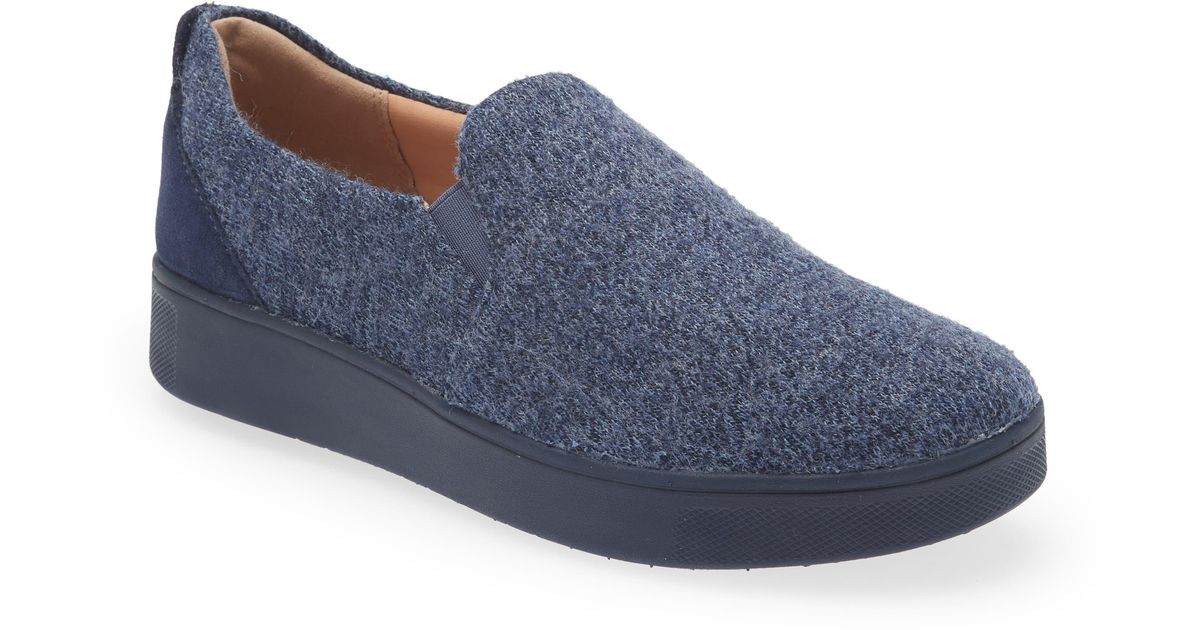 Fitflop Rally E01 Slip-on Skate Shoe in Blue | Lyst