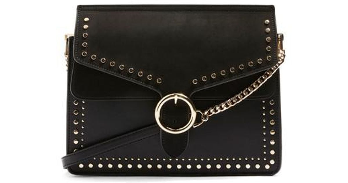 Black studded bag topshop Clearance