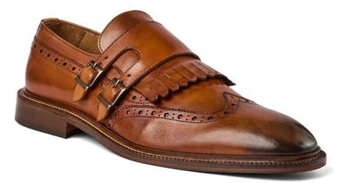 Bruno Magli Ancona Double Monk Strap Shoe in Brown for Men 