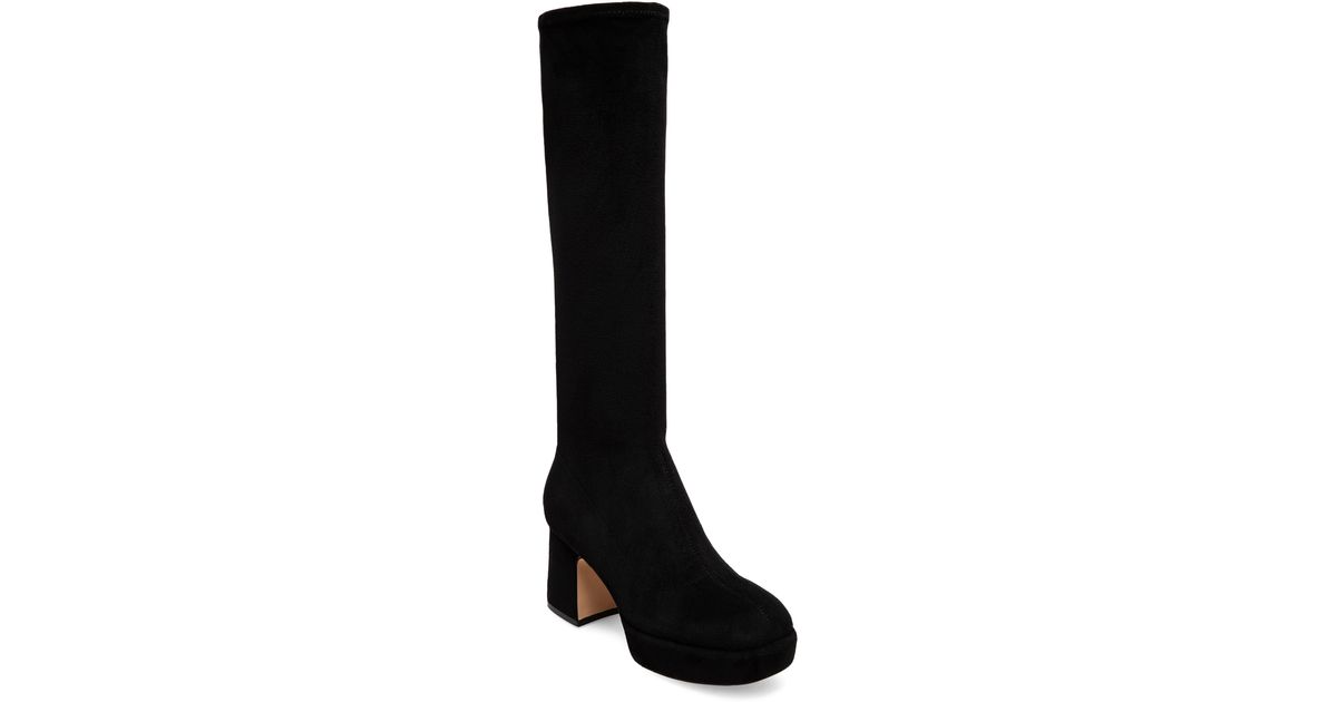 Silent D Orza Knee High Platform Boot in Black Lyst