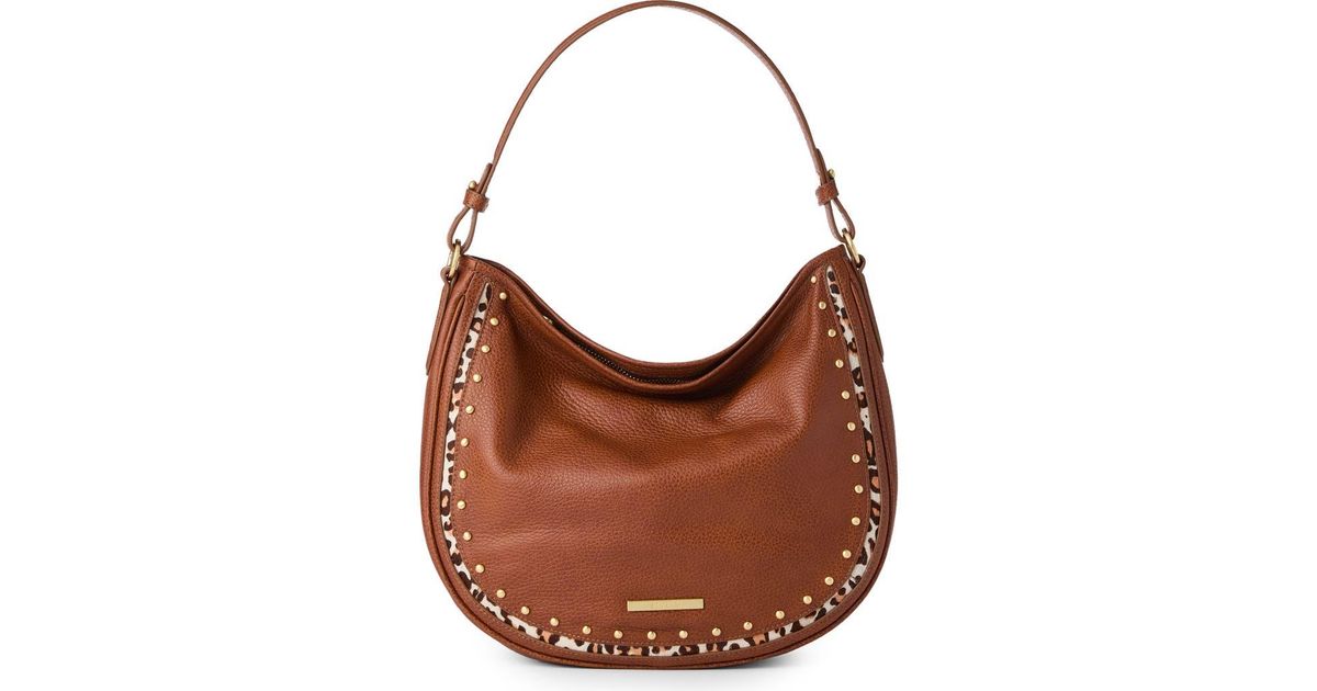 Brahmin Small Kathleen Leather Genuine Calf Hair Shoulder Bag in