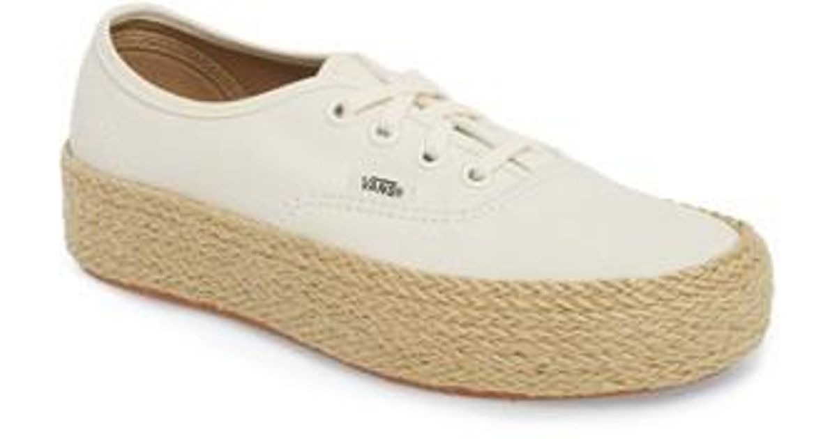 vans authentic espadrille