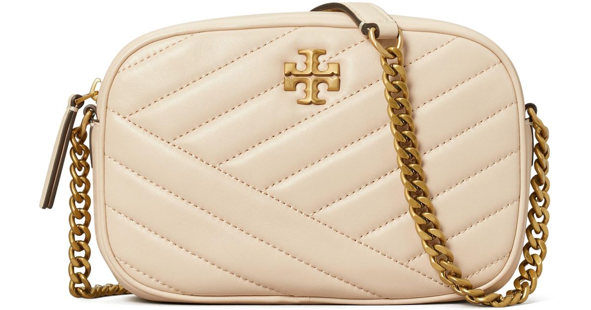 Tory Burch Kira Chevron Camera Bag in Natural Lyst