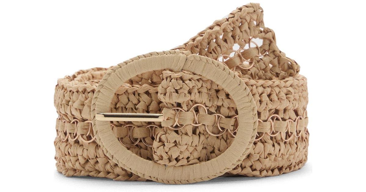 Raquel Raffia Rattan Stretch Belt main image 1