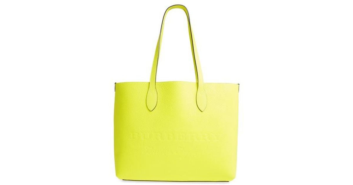 burberry neon tote