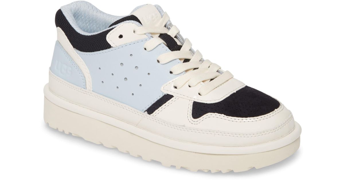 ugg leather elastic sneakers