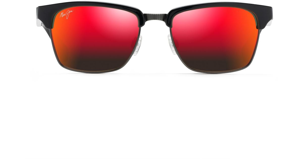 Maui Jim Kawika 54mm Polarized Square Sunglasses in Red for Men Lyst