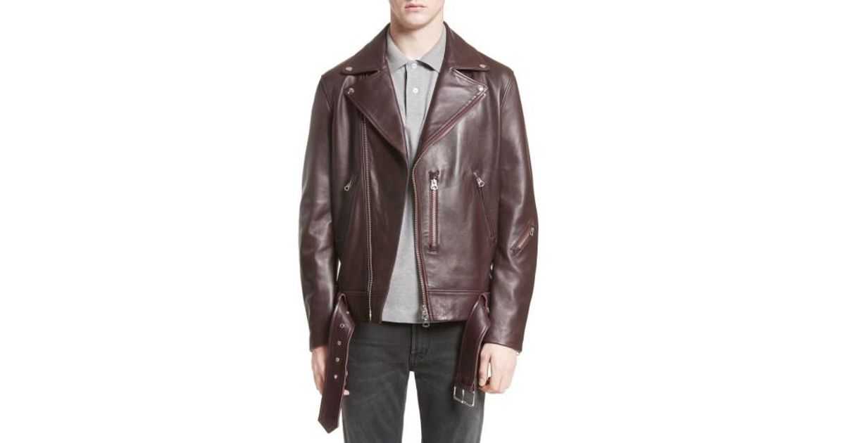 acne nate leather jacket