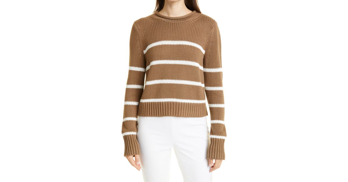 La Ligne Marin Cotton Sweater in Brown | Lyst
