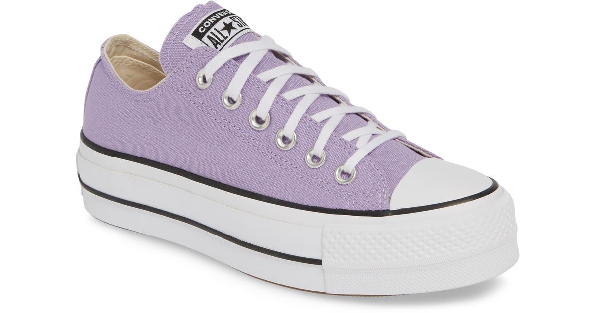lilac platform converse