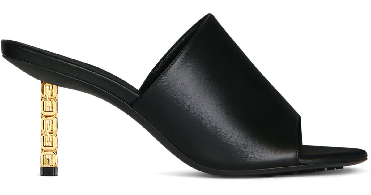 Givenchy Slim G-cube Slide Sandal in Black | Lyst