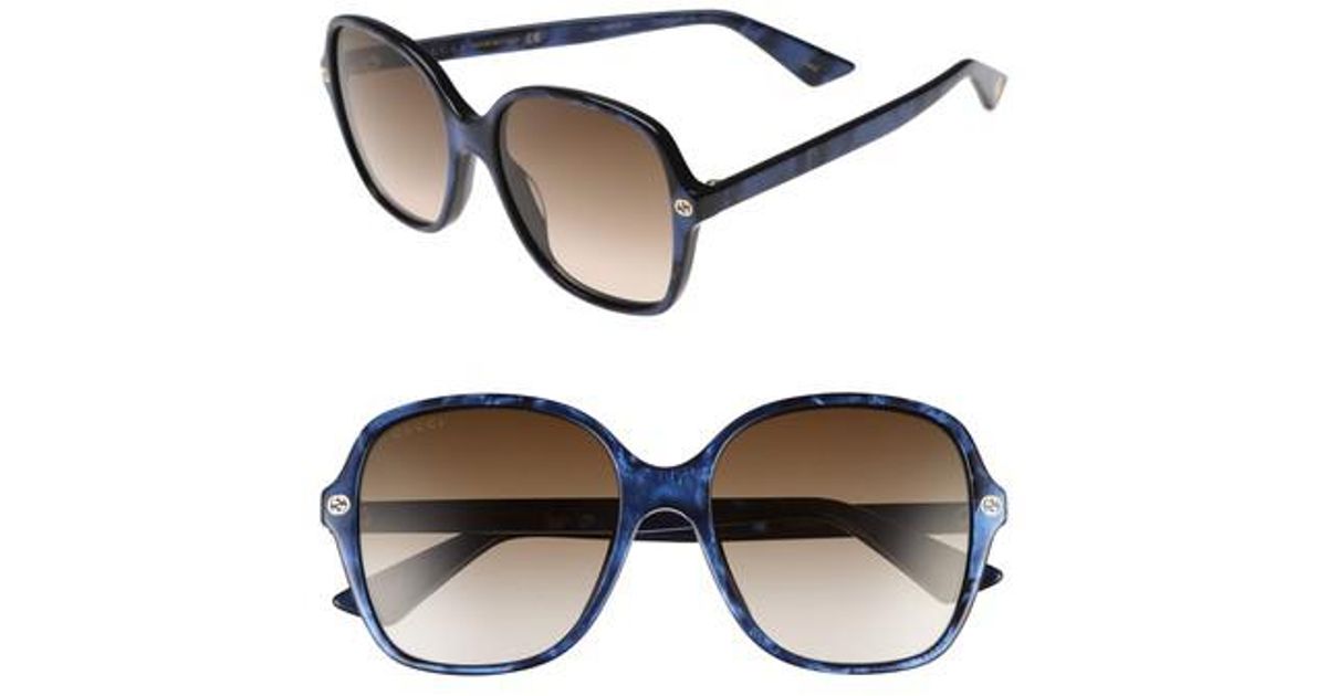 gucci 55mm gradient sunglasses