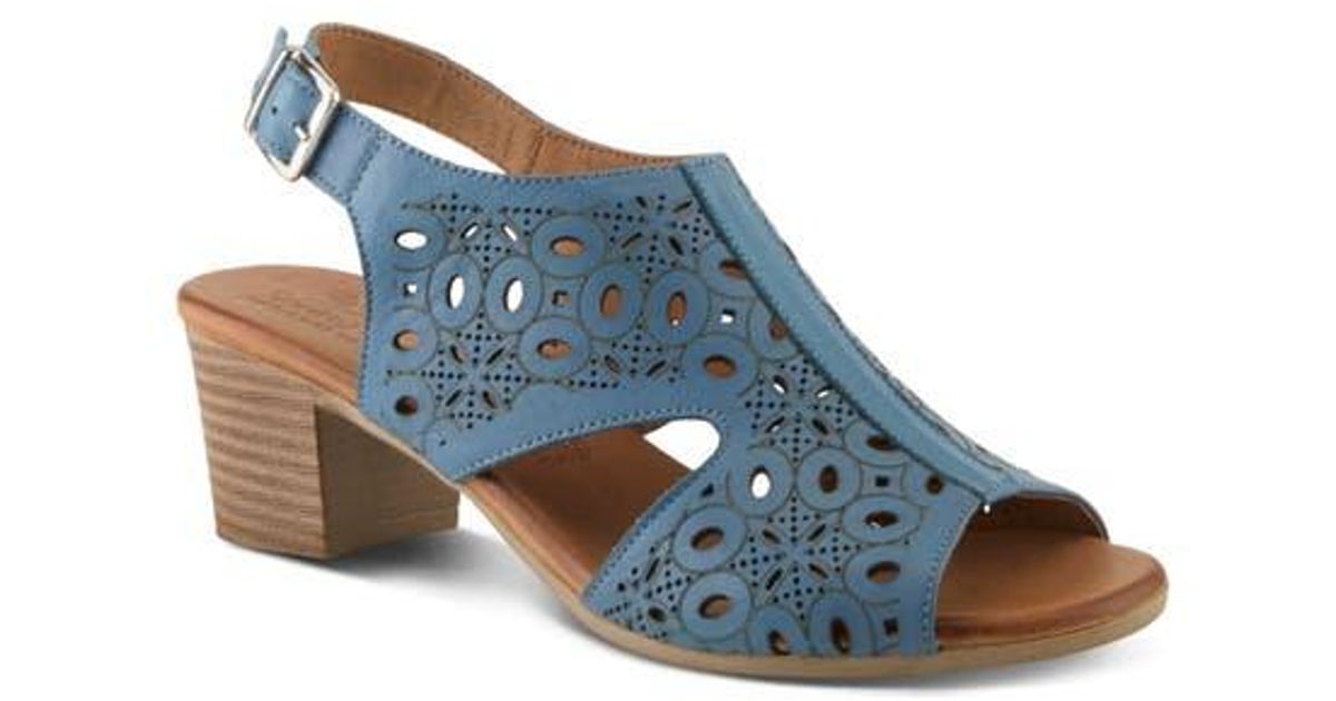 Spring Step Blue Shoes Spring Step Kovach Slingback Sandal in Blue | Lyst