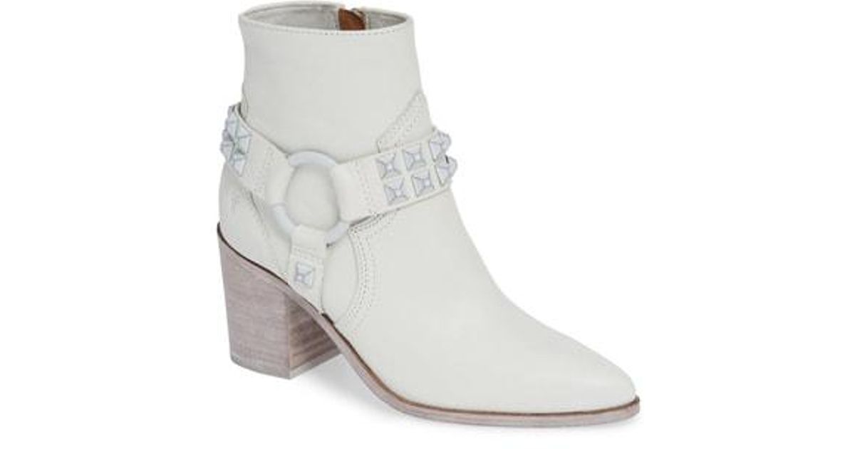 white frye booties