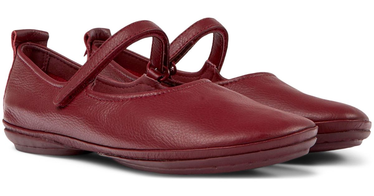 Camper Right Nina Mary Jane Flat in Red | Lyst