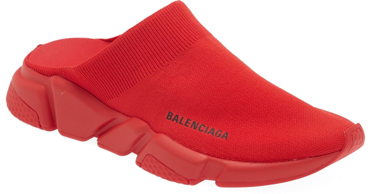 Balenciaga Speed Mule in Red for Men | Lyst