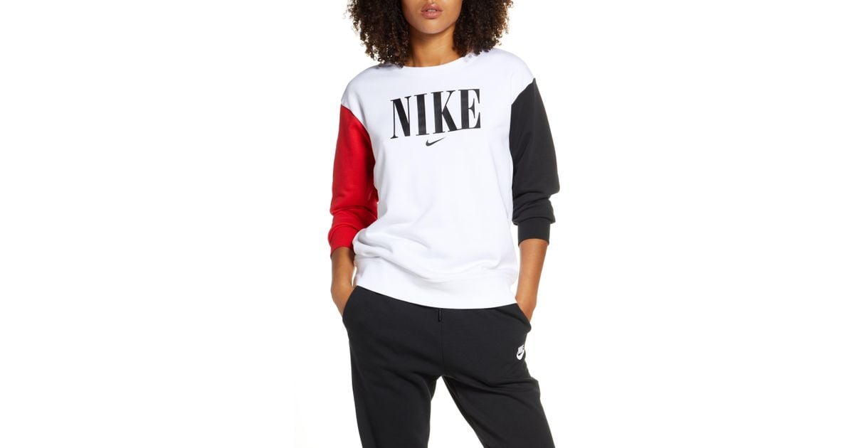 Shop Nike Sportswear Colour Block Crew Sweatshirt | UP TO 52% OFF