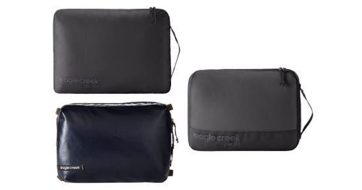 Eagle Creek Pack-It™ Isolate Compression Cube Set S/M - Laukunjärjestäjä - musta
