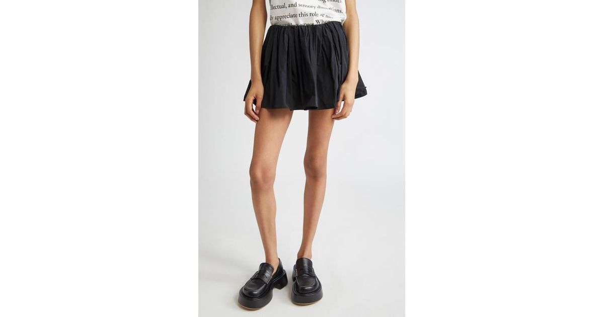 【J W ANDERSON】Circle Leather Skirt Black JW Anderson Leather Mini Circle Skirt in Black | Lyst