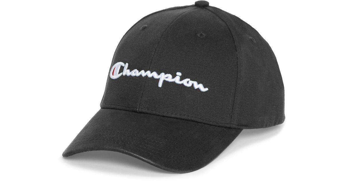 champion baseball cap black