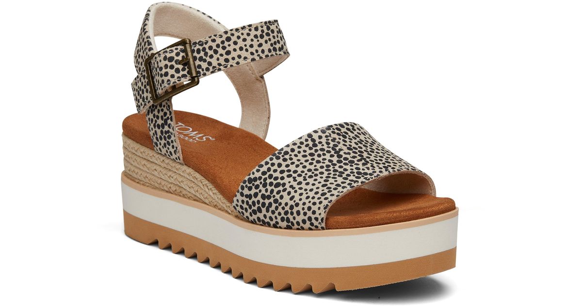 TOMS Diana Platform Wedge Sandal Lyst