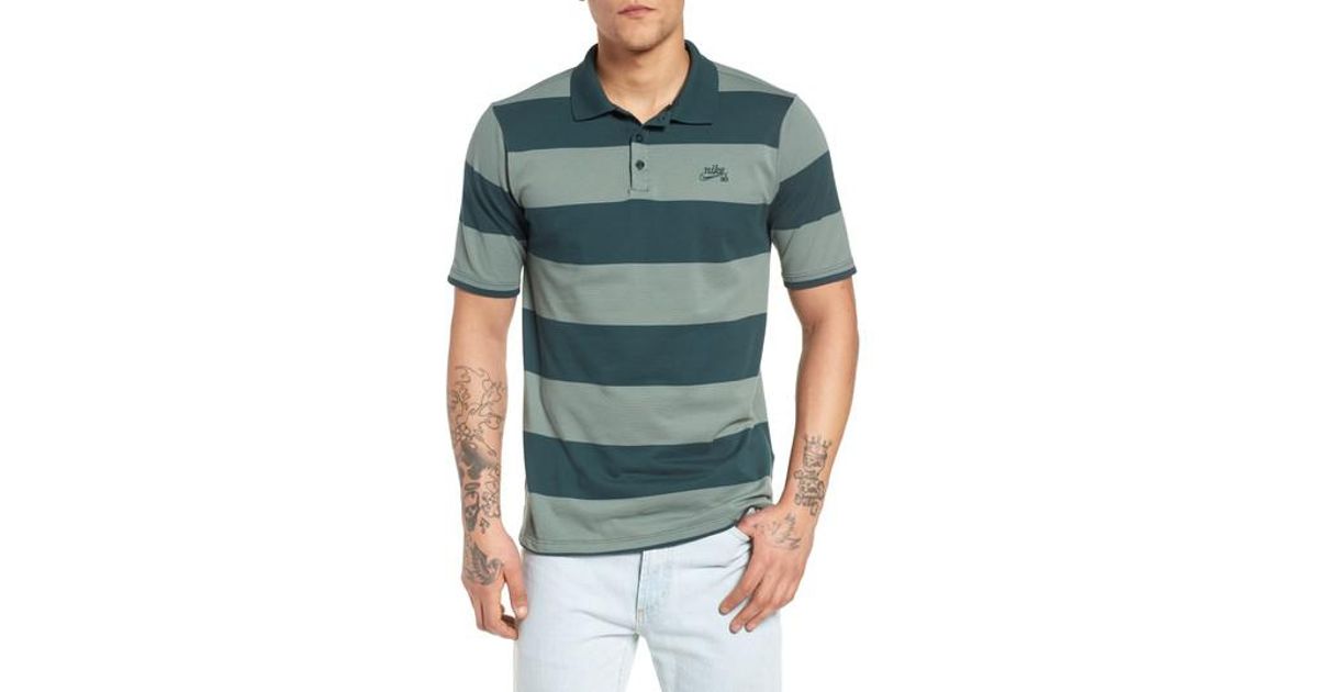 nike sb striped polo
