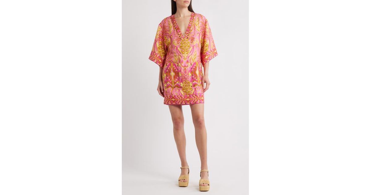 farm rio pink pineapple dress Farm Rio Pink Pineapple Maxi Dress