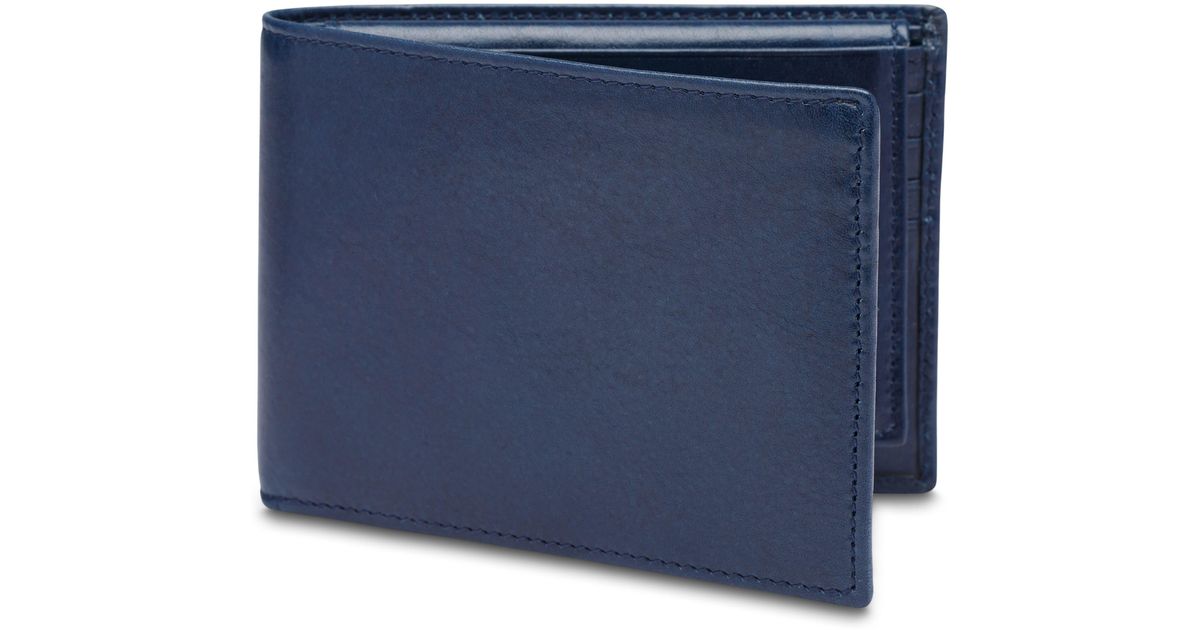 Bosca Aged Leather Executive Wallet in Blue for Men | Lyst