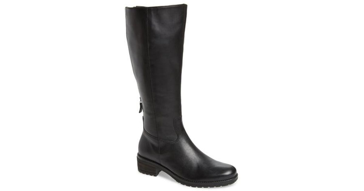 gabor black knee high boots