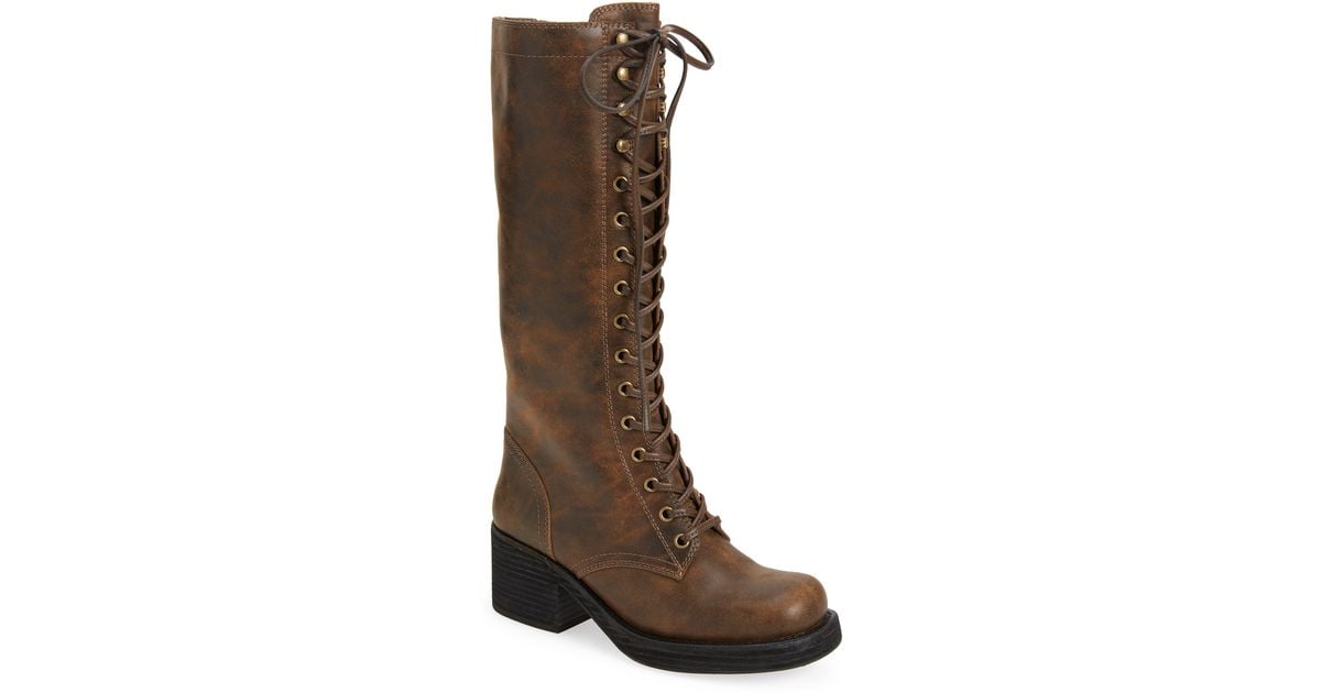 Jeffrey Campbell Tyro Lace-up Boot in Brown | Lyst