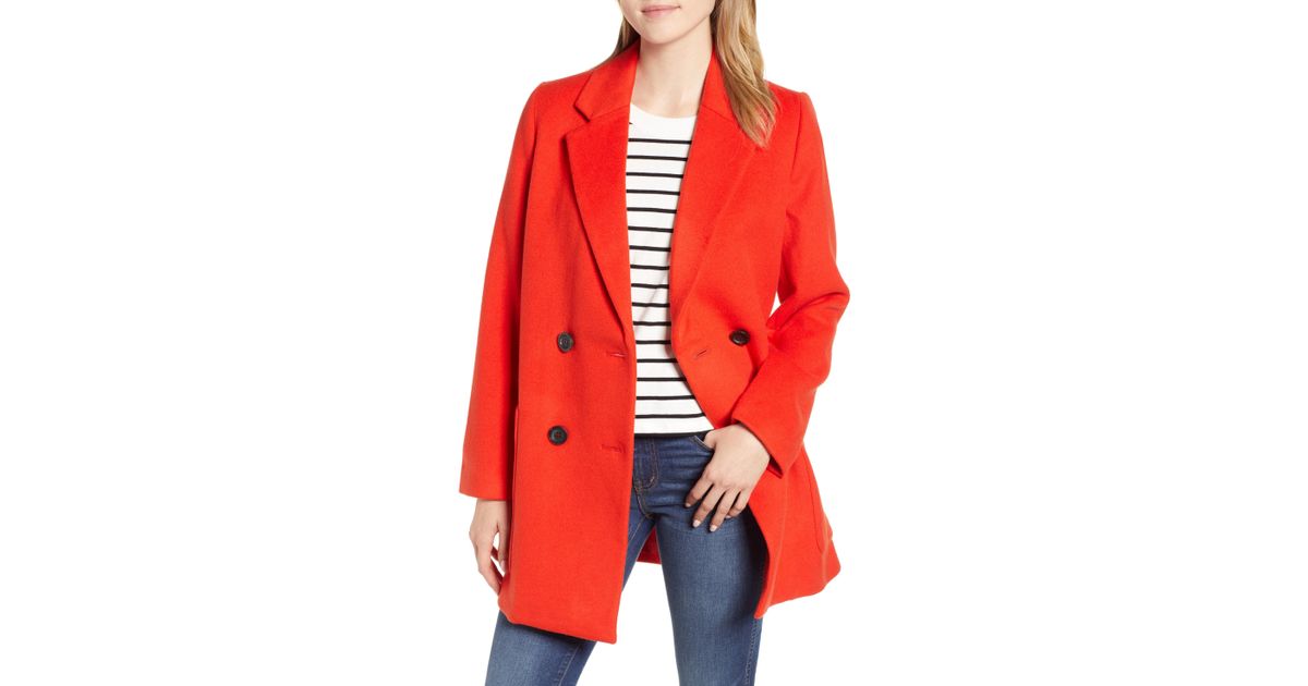 madewell hollis double breasted coat