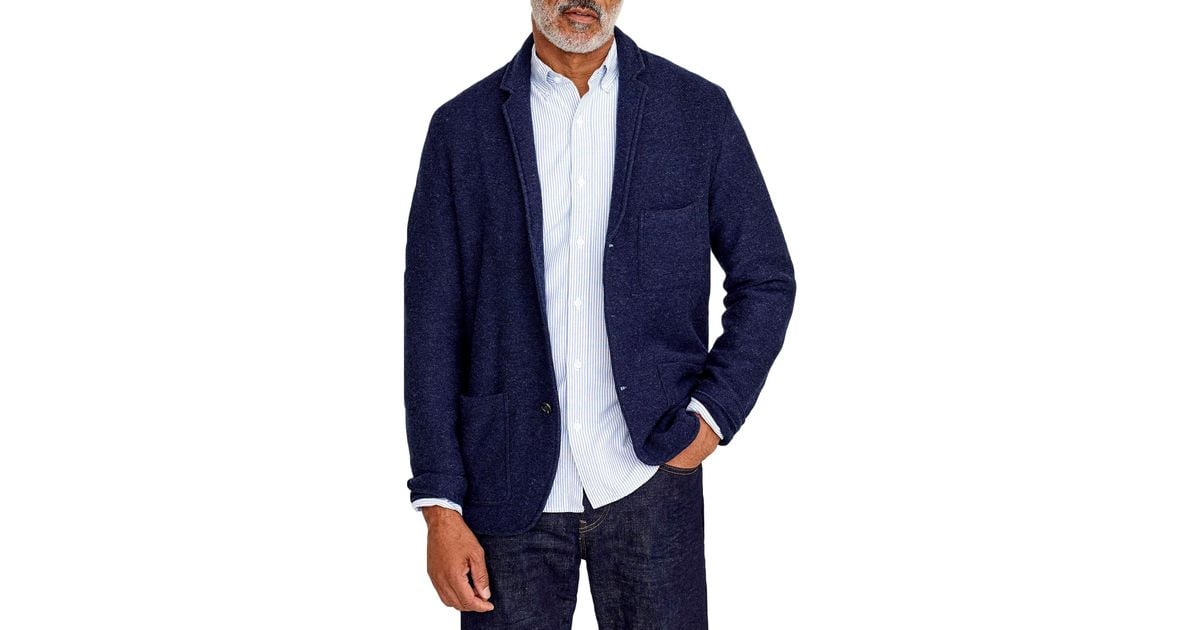 j crew mens sweater blazer