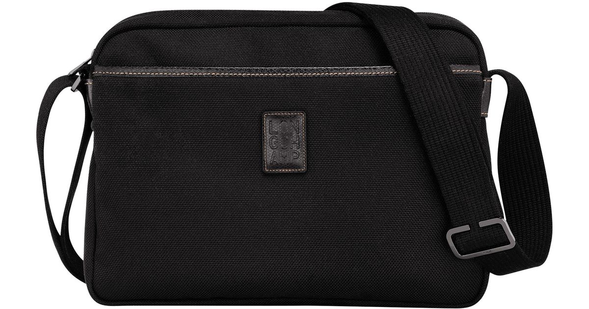 Longchamp Boxford Recycled Canvas & Leather Camera Crossbody Bag in