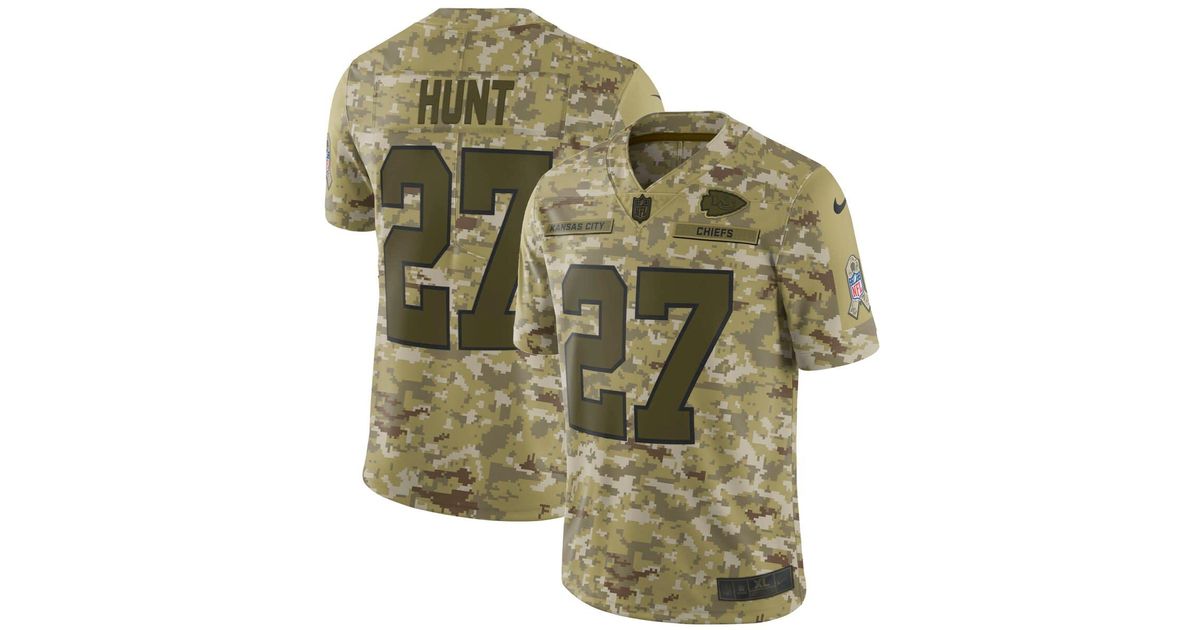 Nike Kareem Hunt Camo Kansas City Chiefs Salute To Service Limited Jersey  At Nordstrom in Green for Men | Lyst