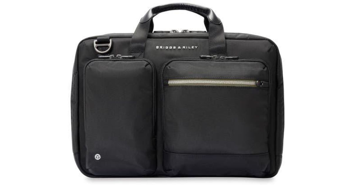 Briggs & Riley Hta Medium Expandable Briefcase in Black | Lyst
