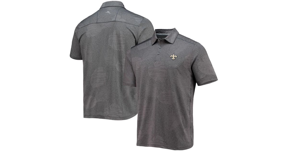 Tommy Bahama Black New Orleans Saints Palm Coast Delray Frond Allover