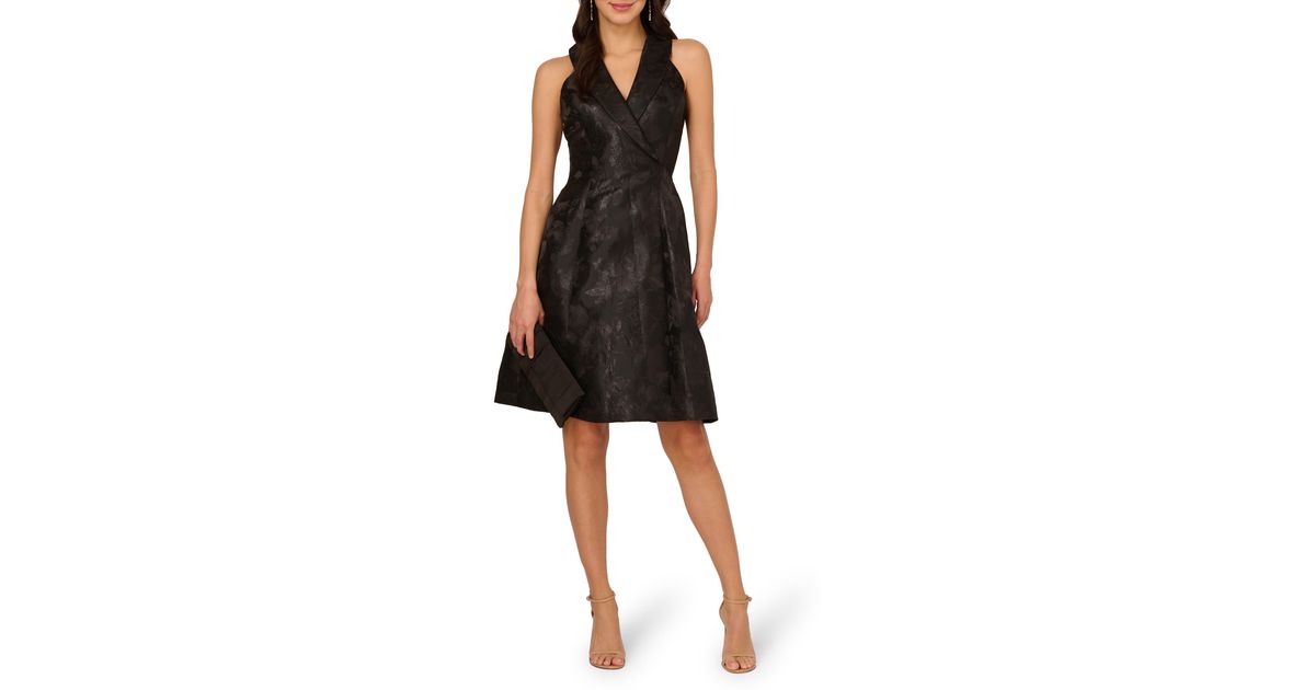 Adrianna papell fit top and flare floral dress