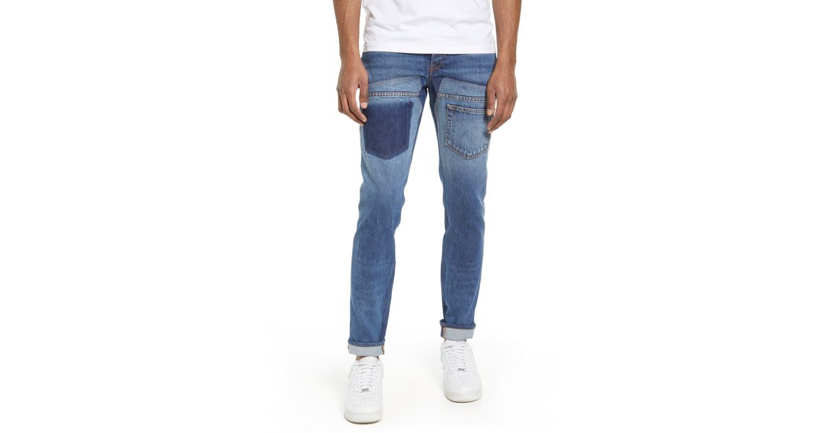 FRAME Inverted L'homme Slim Fit Jeans in Blue for Men | Lyst