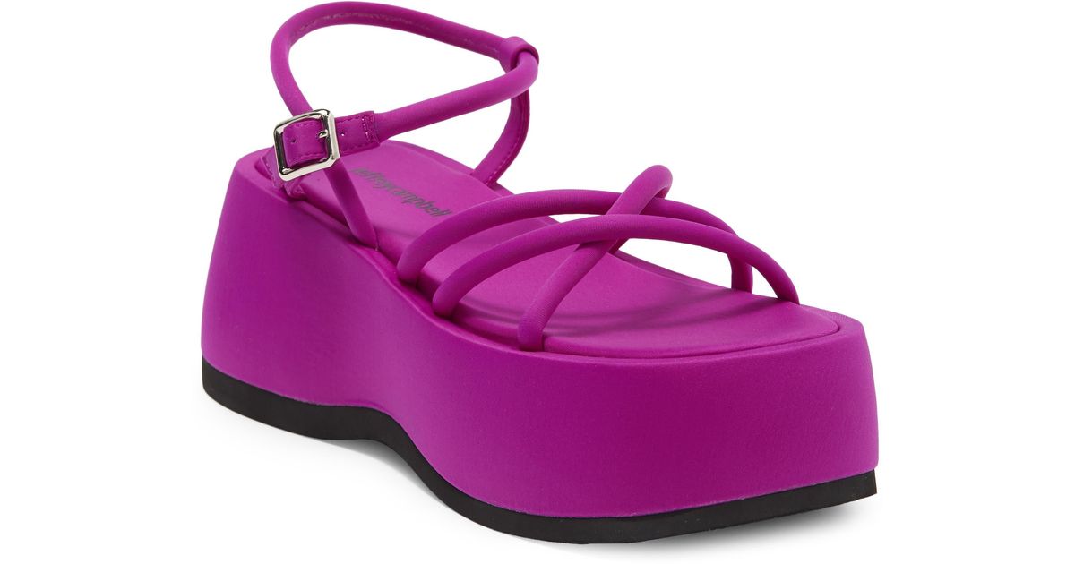 Jeffrey Campbell Glowup Platform Wedge Sandal in Purple Lyst
