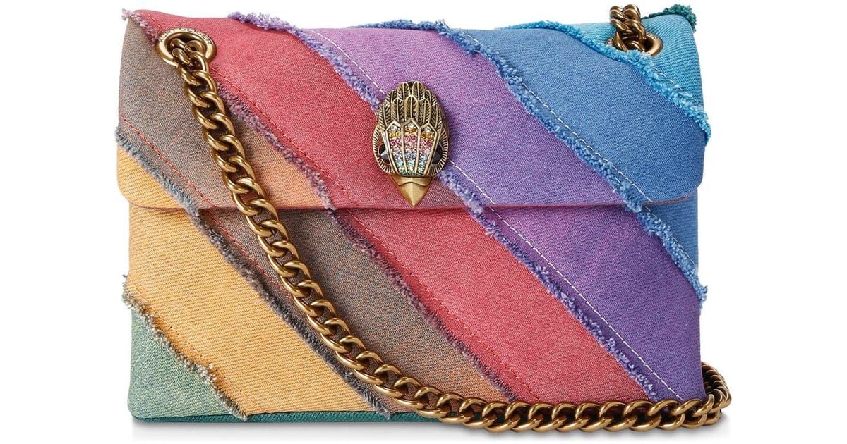 Kurt Geiger Mini Kensington Convertible Denim Crossbody Bag in