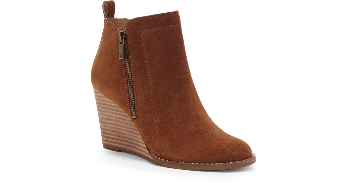 yahir wedge bootie lucky brand