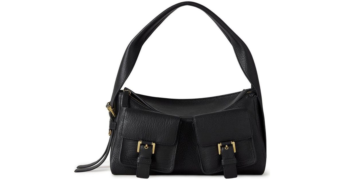 ショルダーバッグ・ポシェット Mulberry FW25 'Maggie' shoulder bag (HH9725674 A100) Mulberry | Maggie Shoulder Bag | Black Natural Grain | Women