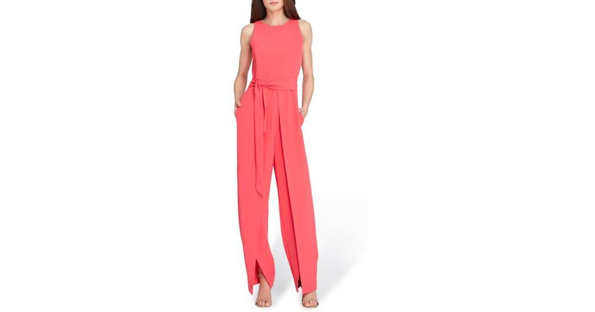 tahari split leg jumpsuit