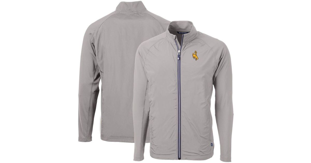 Cutter & Buck Wyoming Cowboys Big & Tall Adapt Eco Knit Hybrid Recycled